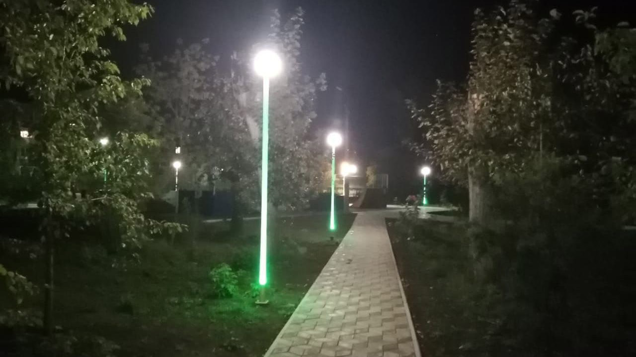 Светящаяся опора для парка в Славгороде - 5