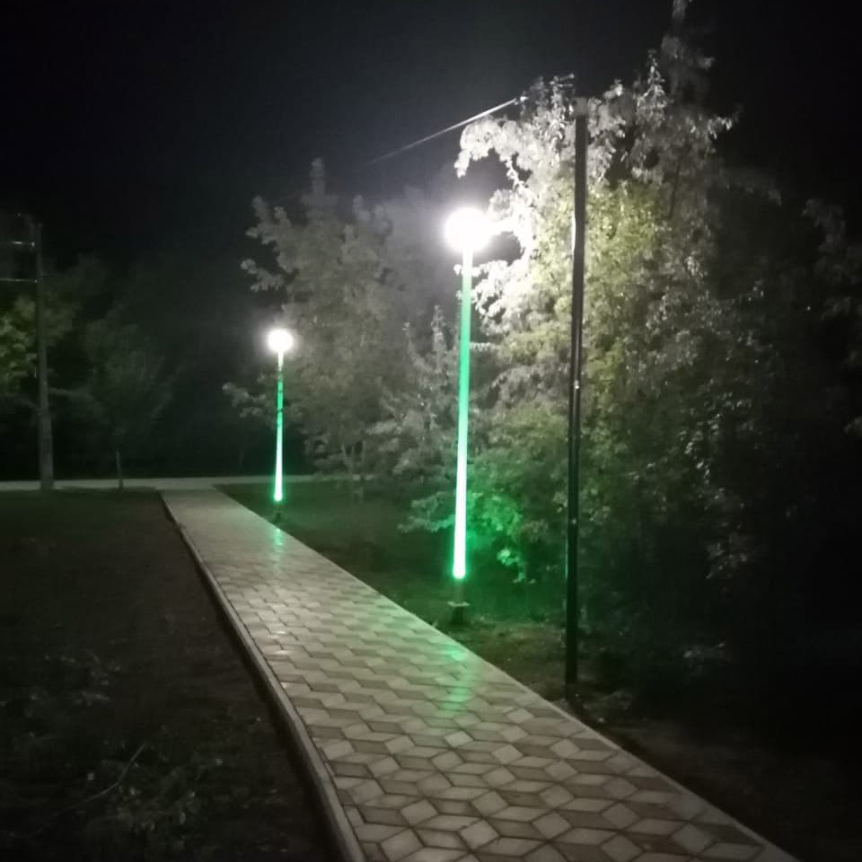 Светящаяся опора для парка в Славгороде - 7